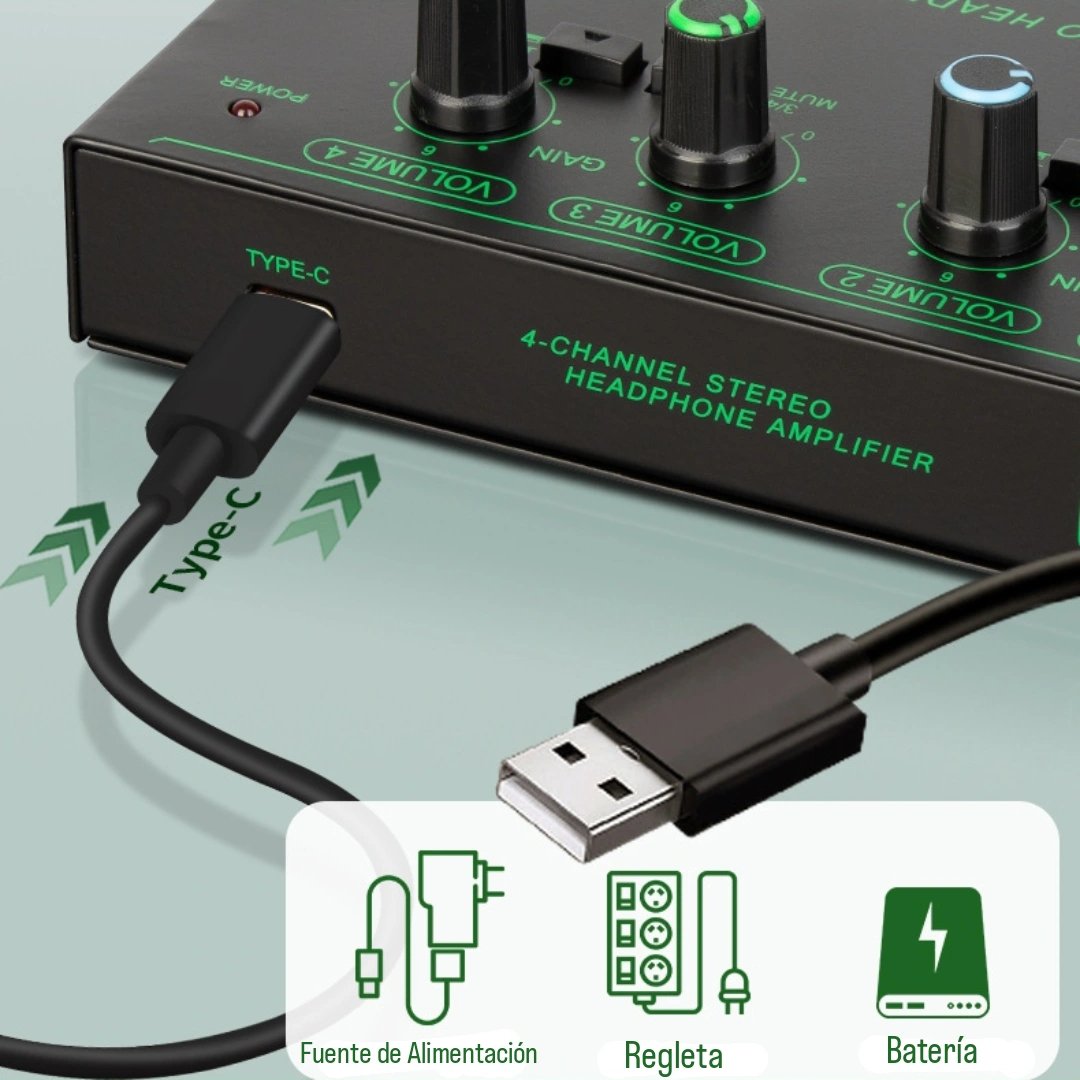 Amplificador de Audifonos de 6 Canales EMK EH06 - Imagen 5