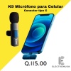 Micrófono para Celular Tipo USB-C EMK K9
