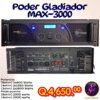 Gladiator MAX-3000 Poder o Amplificador de Fuerza de Audio Clase H de 3000 Watts