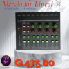 Mezcladora de Audio de 4 Canales y 4 Salidas
