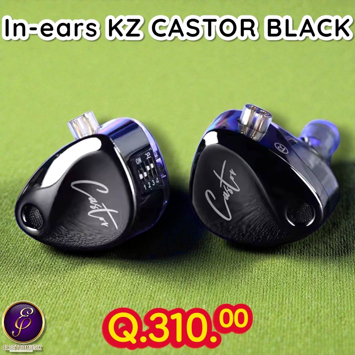 In-ears KZ CASTOR BLACK