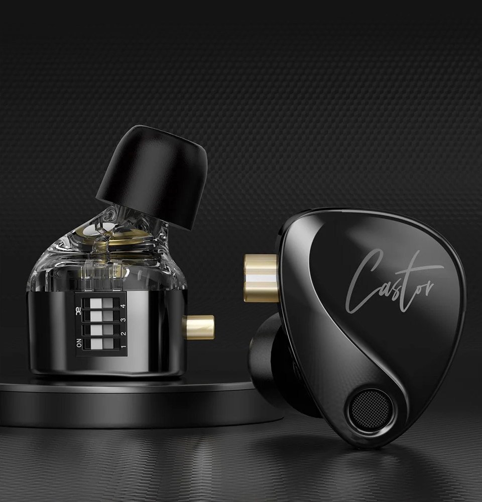 In-ears KZ CASTOR BLACK - Imagen 2