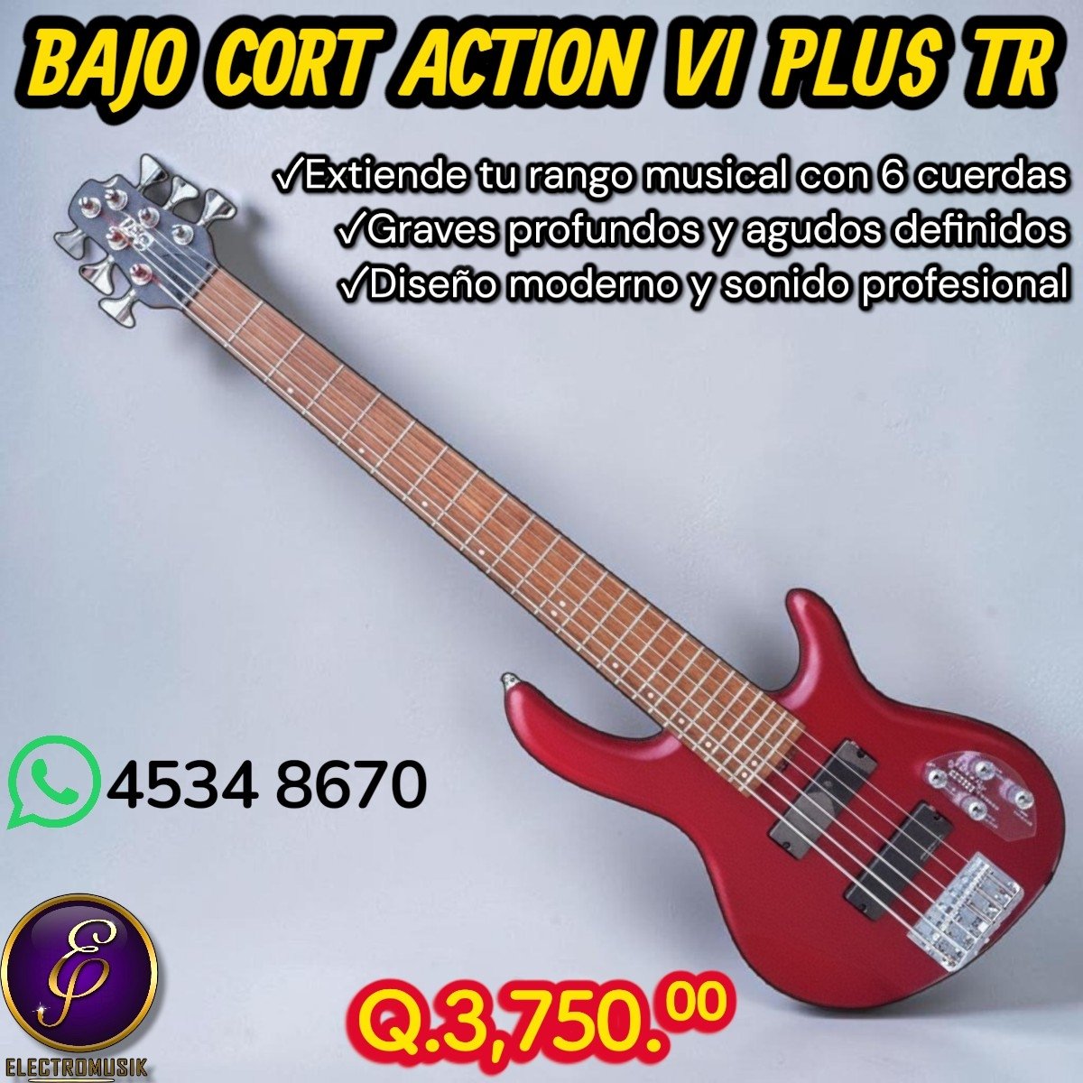 Bajo Cort ACTION VI PLUS TR