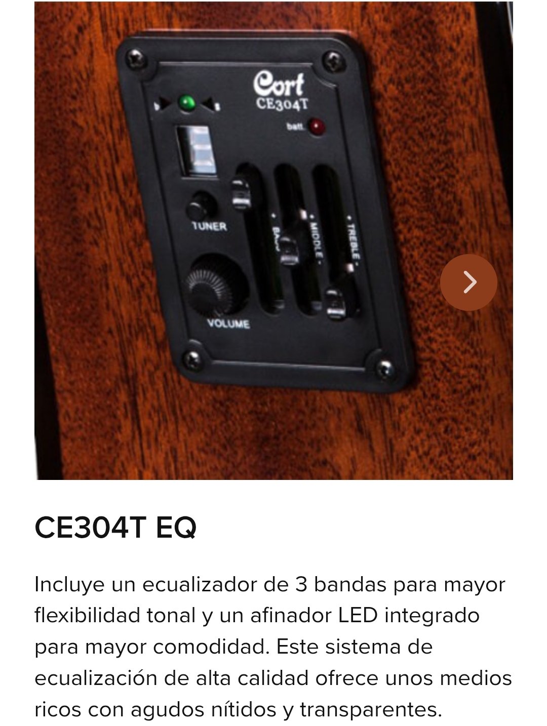 Guitarra Electroacústica con Funda CORT AF515CE OP - Imagen 5