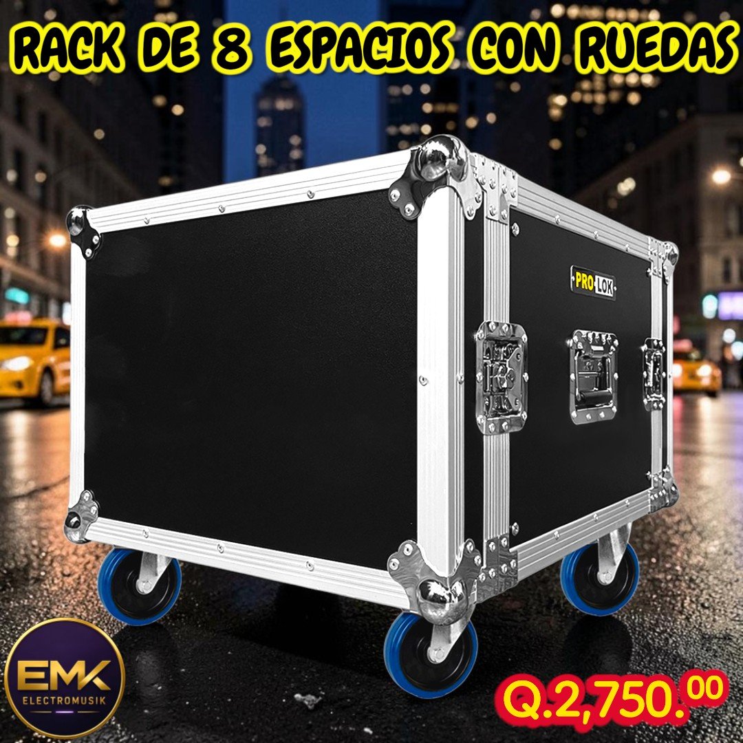Rack de 8 Espacios con Ruedas Prolok Plok-8W