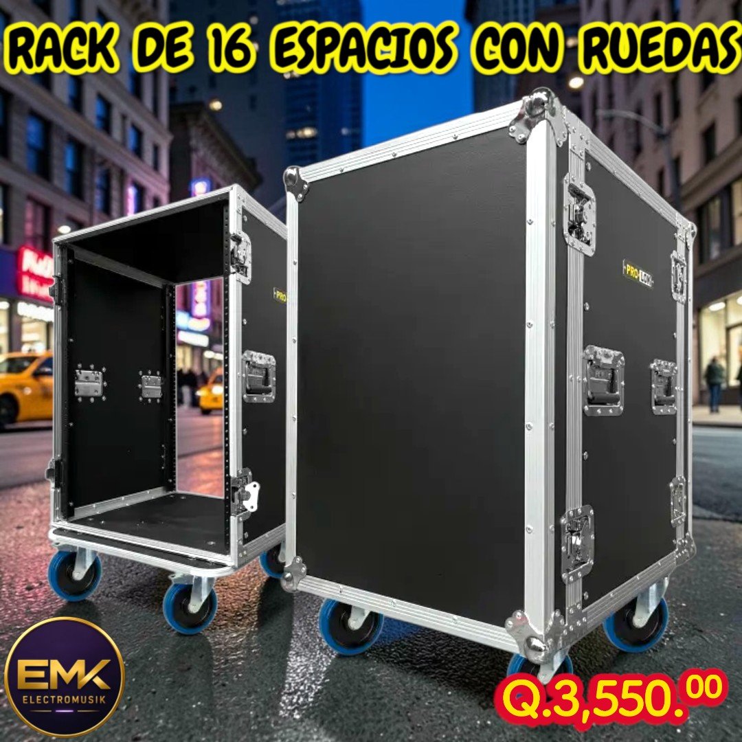 Rack de 16 Espacios con Ruedas Prolok Plok-16W